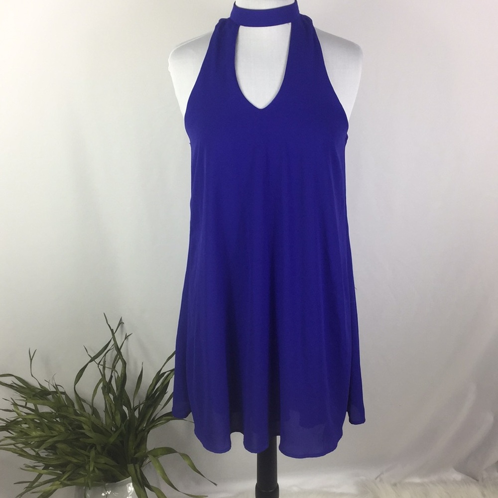 Speechless Sleeveless Royal Blue Dress- Size Large